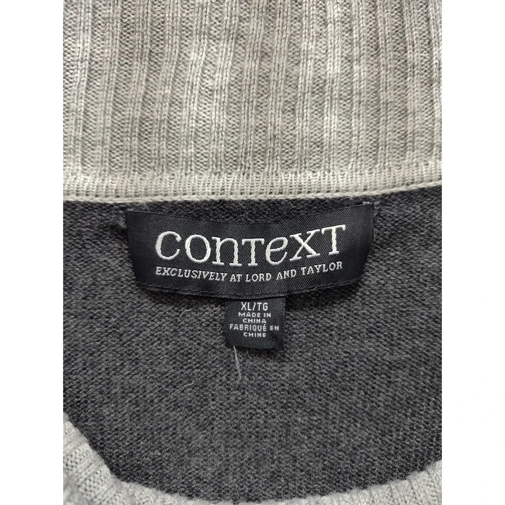 Context Women Sweater XL Multicolor Cowl Neck Long Sleeve‎ Pullover Outdoor